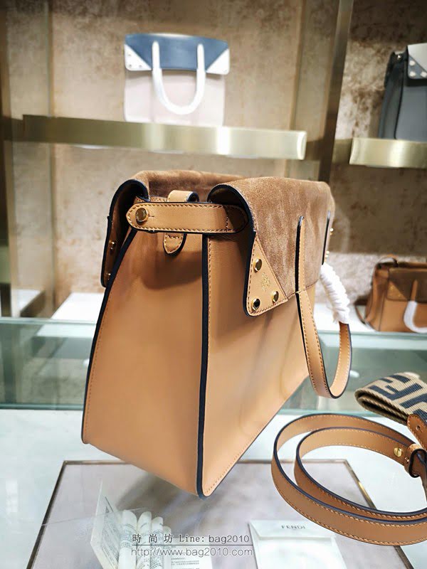 FENDI女包 FENDI FLIP手袋  大號 芬迪手提包 肩背斜挎女包  fdz2219